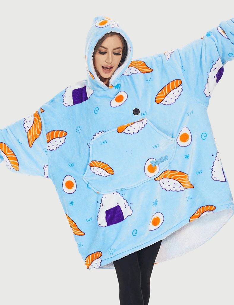 [Final Sale] Oversized Heated Wearable Blanket Hoodie 7.4V, U2169