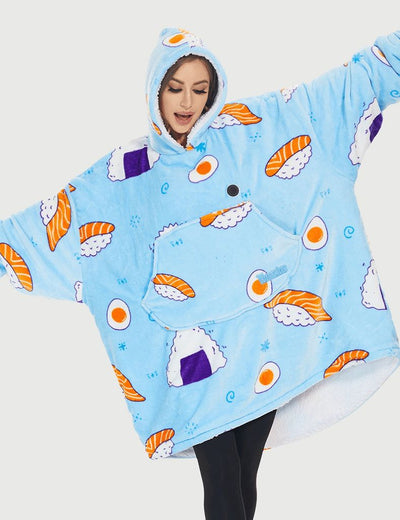 Oversized Heated Wearable Blanket Hoodie 7.4V, U2169 [Final Sale] - Sushi