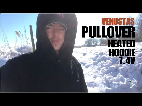 Pullover Heated Hoodie for Unisex with Heating Pockets 7.4V, U2139