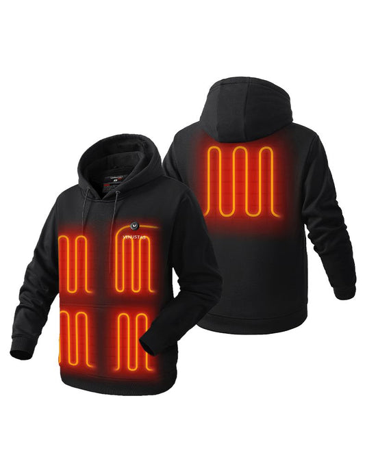 [Open Box] Pullover Heated Hoodie for Unisex with Heating Pockets 7.4V, U2139