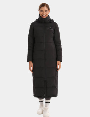 Women's Maxi Heated Recycled Down Jacket 7.4V