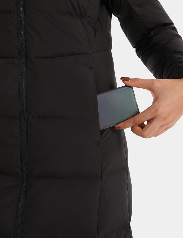 [Open Box] Women's Maxi Heated Recycled Down Jacket 7.4V, EW74