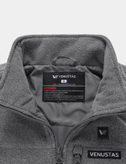 Women’s Heated Recycled Fleece Vest 7.4V - Grey/ White/ Black