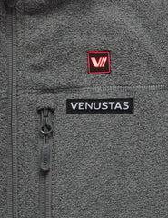 Women’s Heated Recycled Fleece Vest 7.4V - Grey/ White/ Black