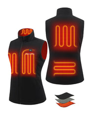 Women's Lightweight Recycled Heated Softshell Vest 7.4V