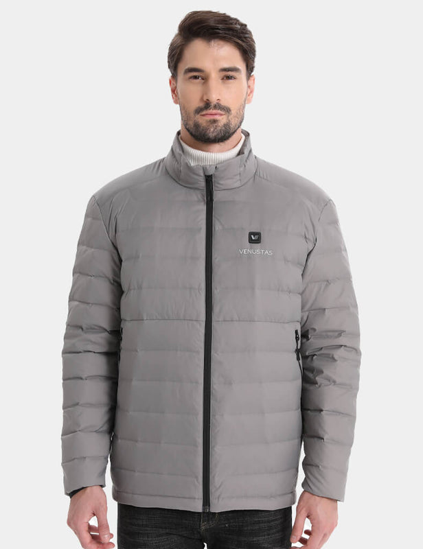 Men's Recycled Heated Lightweight Down Jacket 7.4V, EM31 [Final Sale]