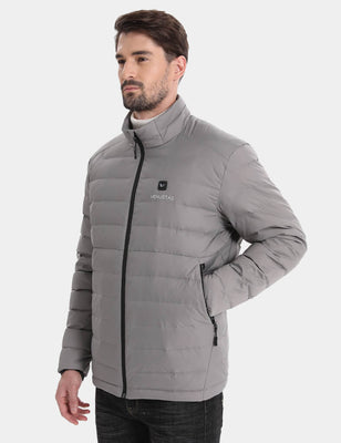 Men's Recycled Heated Lightweight Down Jacket 7.4V, EM31 [Final Sale]