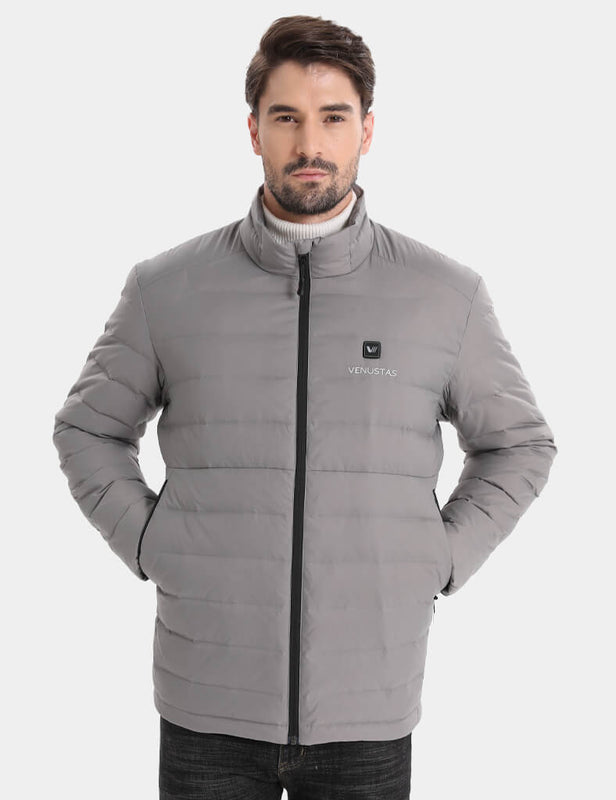 Men's Recycled Heated Lightweight Down Jacket 7.4V, EM31 [Final Sale]