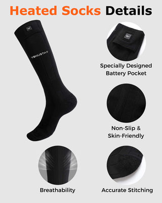 Unisex Heated Socks 7.4V (with Half-Foot Coverage)