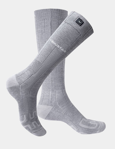 Unisex Heated Socks 7.4V (with Half-Foot Coverage) - Grey