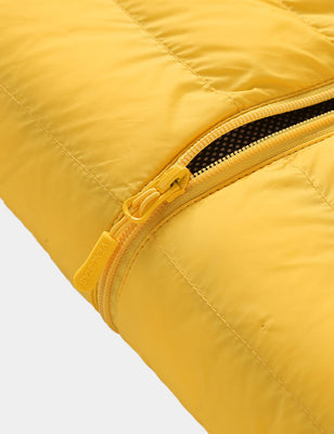 Heated Jacket With Dual Control Button 7.4V For Unisex, U9001 Venustas heated jacket in yellow with dual control 7.4V zipper detail