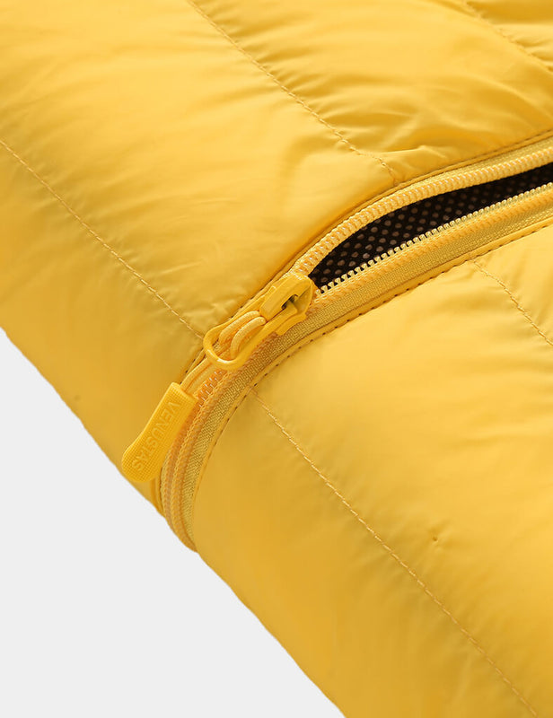Heated Jacket With Dual Control Button 7.4V For Unisex, U9001 Venustas heated jacket in yellow with dual control 7.4V zipper detail