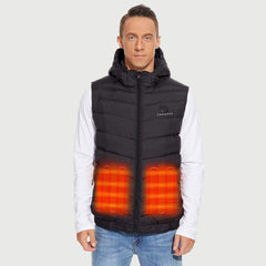 Venustas [New] Men’s Heated Down Vest 7.4V With Detachable Hood