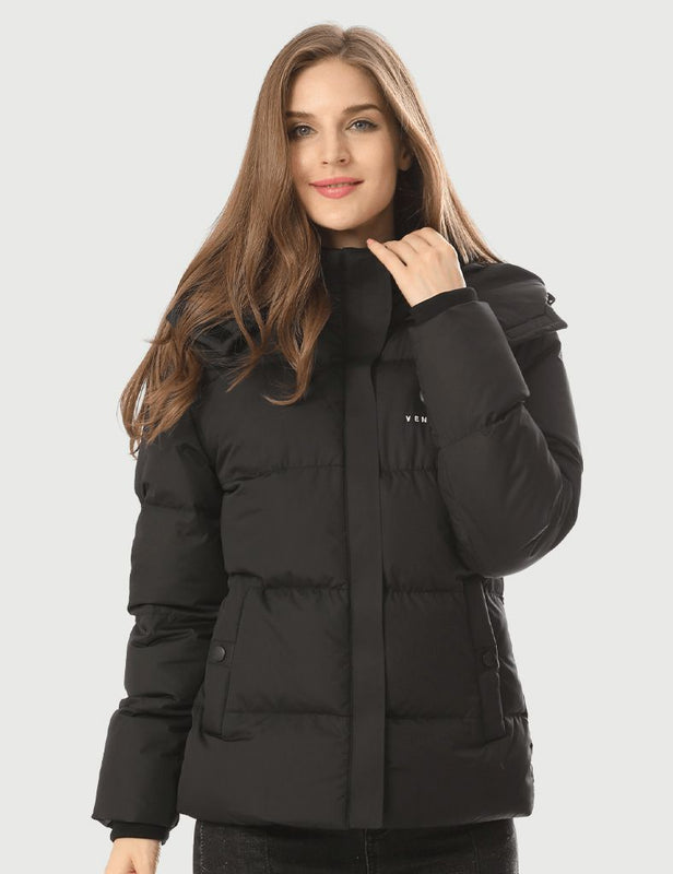 Women's Heated Coat 7.4V with 90% Down Insulation