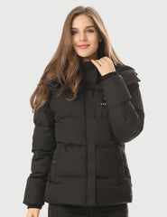Women's Heated Coat 7.4V with 90% Down Insulation