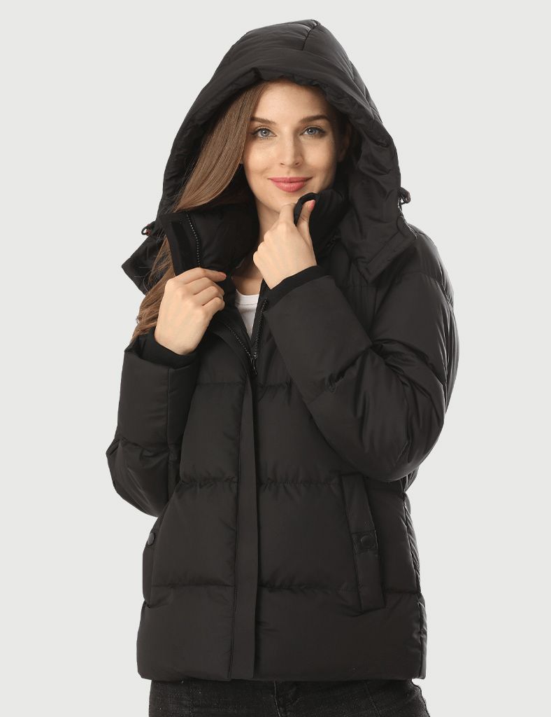 Women's Heated Coat 7.4V with 90% Down Insulation