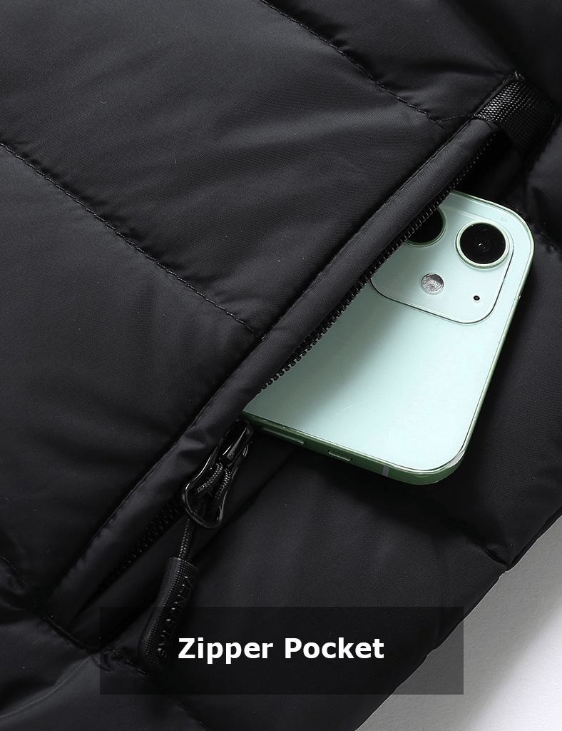 [Final Sale] Women's Heated Down Vest 7.4V With Detachable Hood, W2119