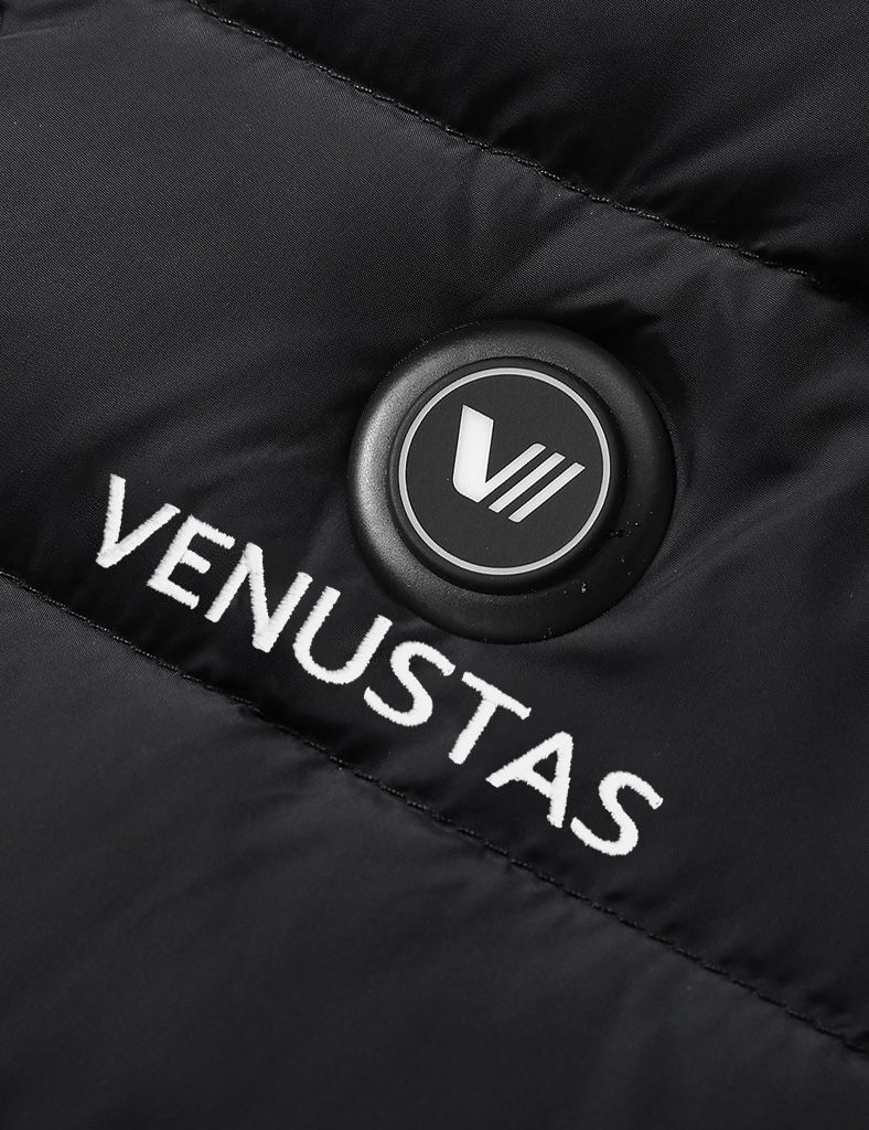 [Final Sale] Women's Heated Down Vest 7.4V With Detachable Hood, W2119