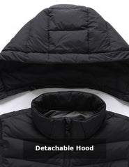 [Open Box] Women's Heated Down Vest 7.4V With Detachable Hood, W2119 [XS,S,L,XL,2XL]