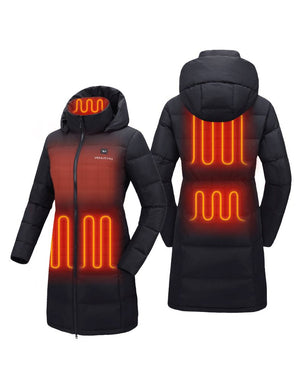 Women’s Heated Recycled Down Jacket 7.4V, EW72 hover