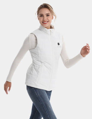 [Open Box] Women's Classic Heated Vest 7.4V - Milk White/ Light Grey/ Burgundy/ Pink, W2118