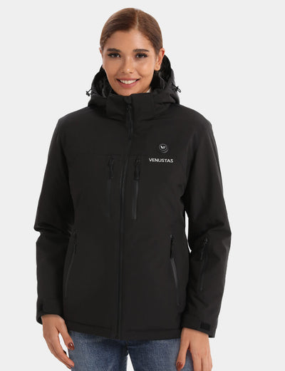 Women's Waterproof Heated Lightweight FELLEX® Jacket 12V, W20 - Black