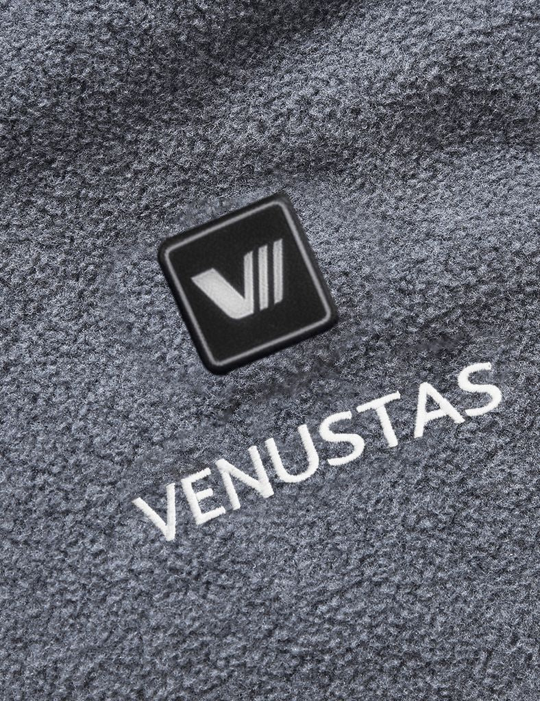 Zipper up Heated Fleece Jacket for Women - Grey