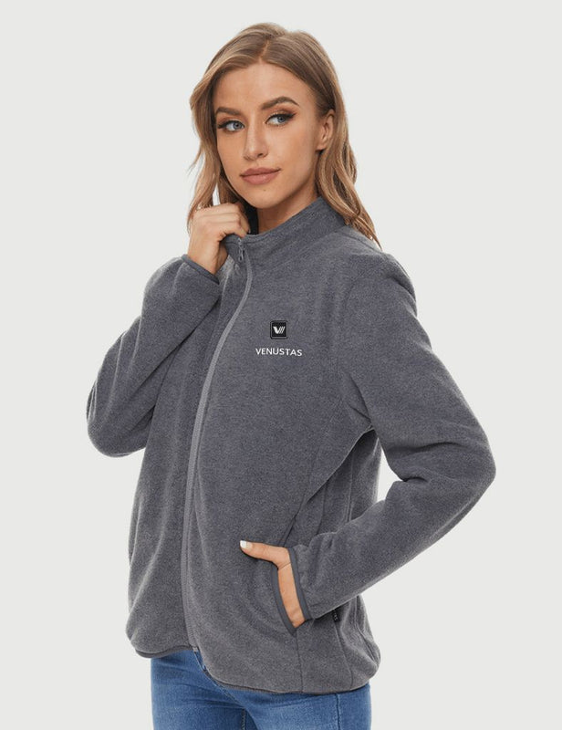 [Open Box] Zipper up Heated Fleece Jacket for Women 7.4V, W2136