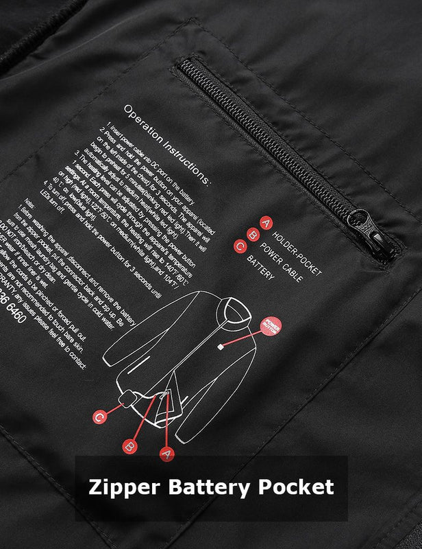 [Bundle] Zipper up Men's & Women's Heated Fleece Jacket 7.4V