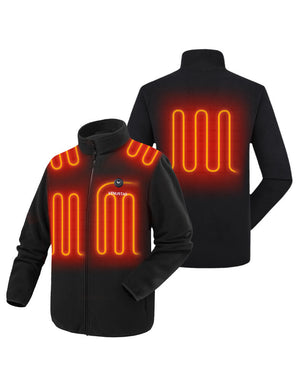 Zipper up Heated Fleece Jacket for Men 7.4V, M2136 hover
