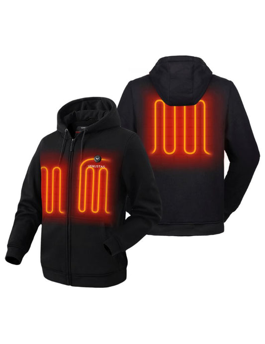 [Open Box] Zipper up Heated Hoodie for Unisex 7.4V, U2138